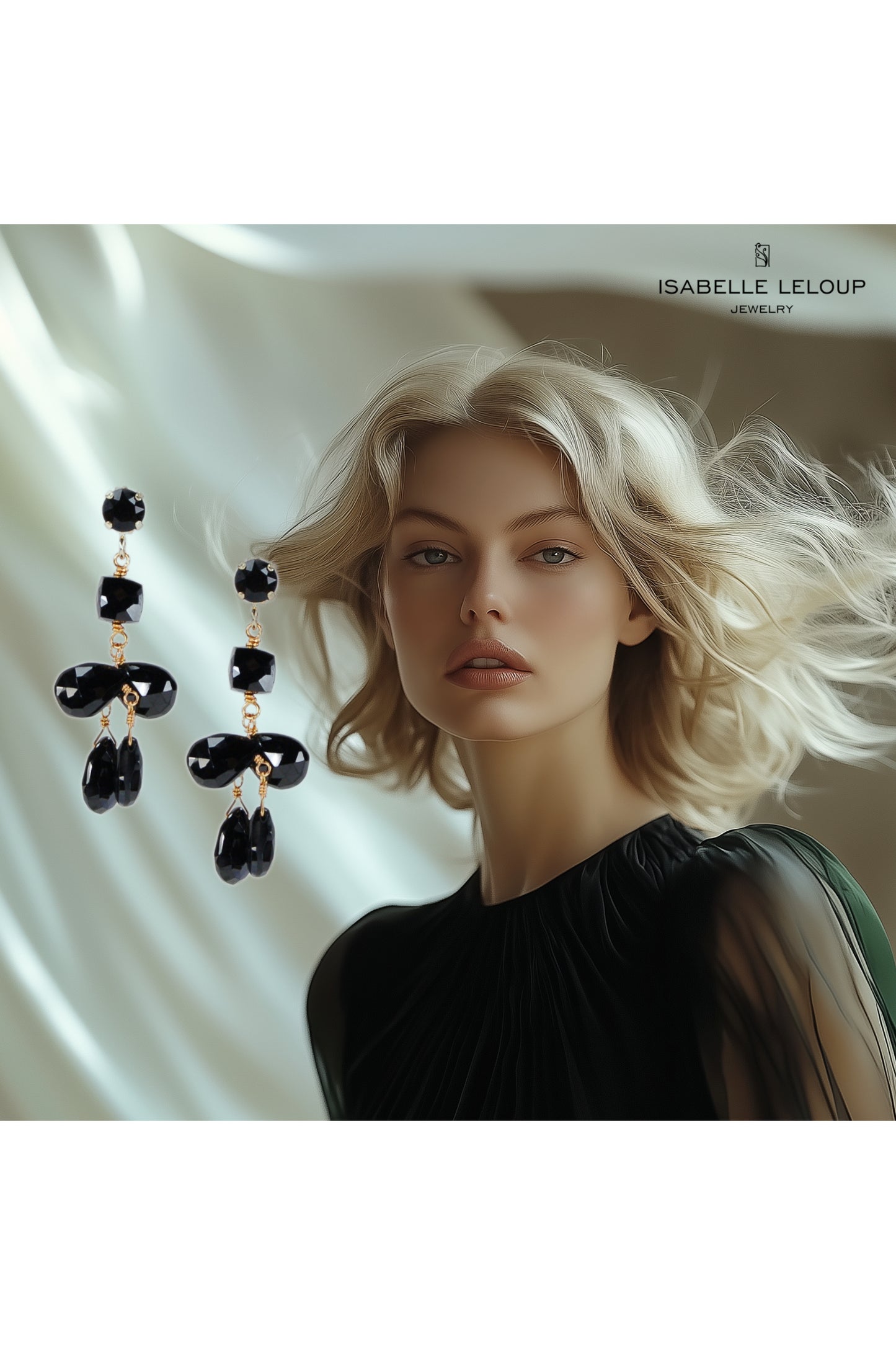 B.O. DAISY DROPS MEDIUM SPINELLE NOIR